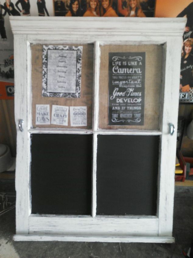 q reporposed window, chalk paint, chalkboard paint, crafts, repurposing upcycling