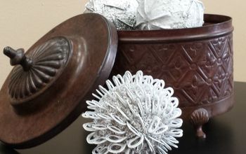 DIY Decorative Globes - Using Pull Tabs?! Yes!