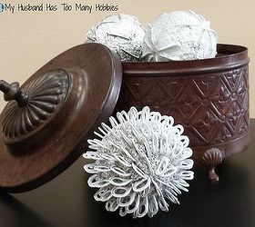 DIY Decorative Globes - Using Pull Tabs?!  Yes!