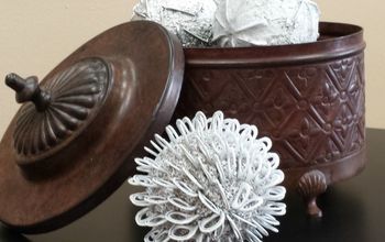 DIY Decorative Globes - Using Pull Tabs?!  Yes!