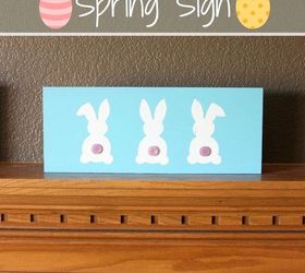 diy bunny butts spring sign, crafts, easter decorations, how to, seasonal holiday decor