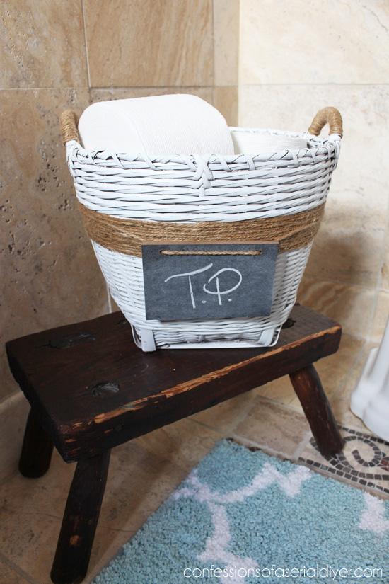 basket upcycle, bathroom ideas, crafts, how to, repurposing upcycling