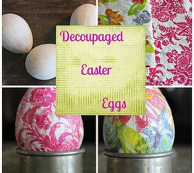 Huevos de Pascua Decoupaged Easy Peasy Dollar Store!