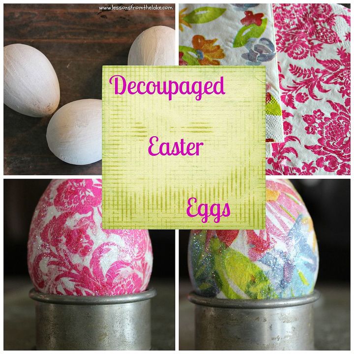 Easy Peasy Dollar Store Decoupaged Easter Eggs Hometalk