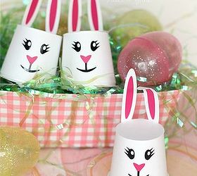 easter bunny k cup pod sleeves, crafts, easter decorations, how to, repurposing upcycling, seasonal holiday decor