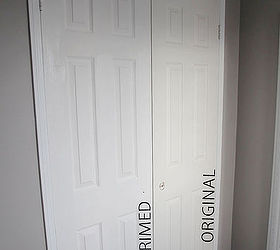 diy modern closet door makeover, closet, doors, how to, painting