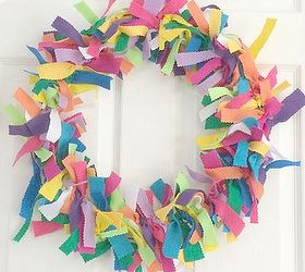 rainbow felt wreath, crafts, how to, seasonal holiday decor, wreaths