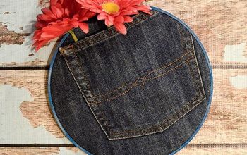  Arte de argola de bolso jeans reciclada