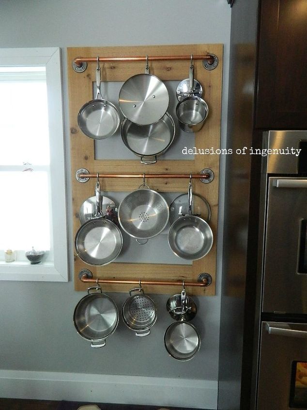 Kitchen Wall Pot Rack Design Ideas Wall Pot Hangers For Kitchen Design Ideas