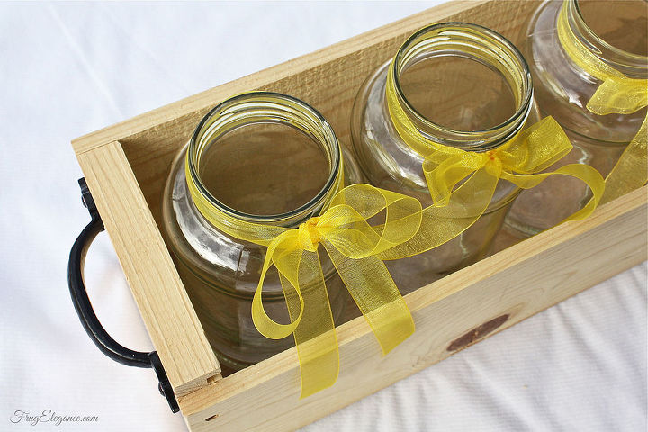 spring decor from up cycled wine box jars, crafts, flowers, how to, repurposing upcycling, seasonal holiday decor