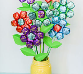 easy mother s day spring chocolate bouquet, crafts, flowers, how to, seasonal holiday decor