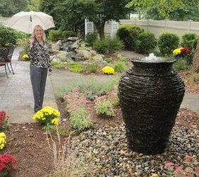 fountainscapes of western massachusetts and northern connecticut, ponds water features, Large Stacked Slate Urn is a Destination