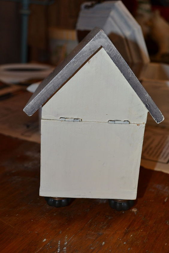 updated birdhouse, chalk paint, crafts, outdoor living, pets animals