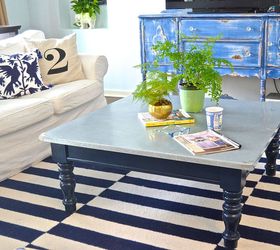 navy knock out coffee table, living room ideas, painted furniture