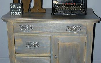 Shades of Gray: A Vintage Cabinet Makeover