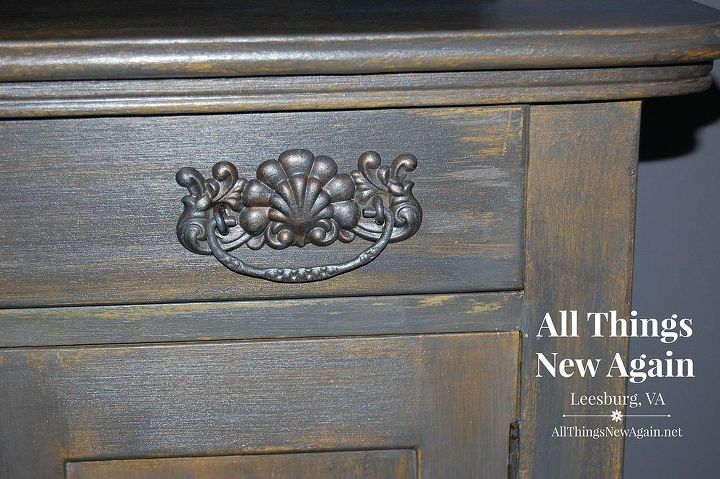 shades of gray a vintage cabinet makeover