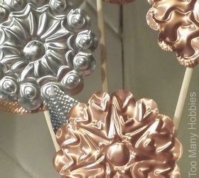 rustic embossed flowers for spring, crafts, how to