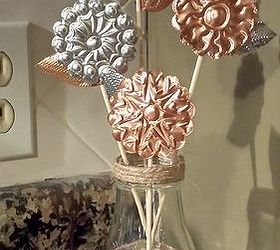 rustic embossed flowers for spring, crafts, how to