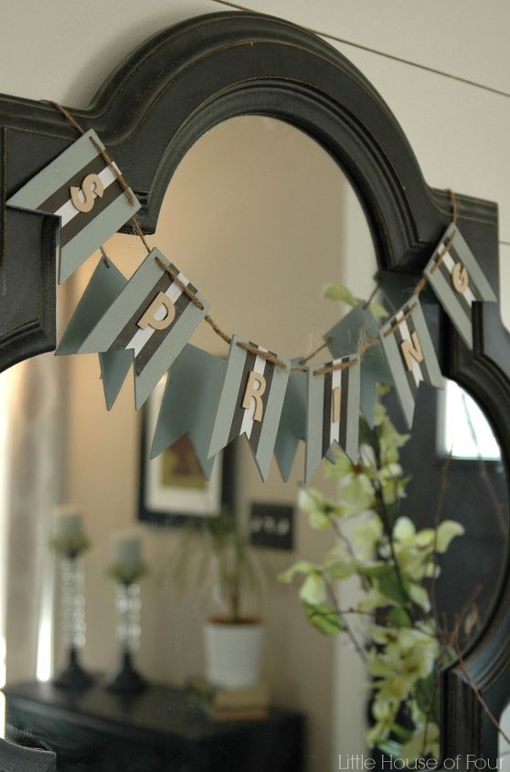 diy neutral spring garland, crafts, decoupage, how to, seasonal holiday decor