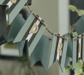 diy neutral spring garland, crafts, decoupage, how to, seasonal holiday decor