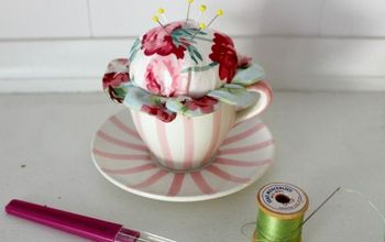 Almohadón de flores para tazas de té