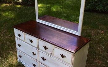 Restored, Stained and Chalk Painted Dresser