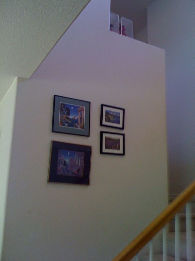 before after transforming a boring staircase, home improvement, painting, stairs
