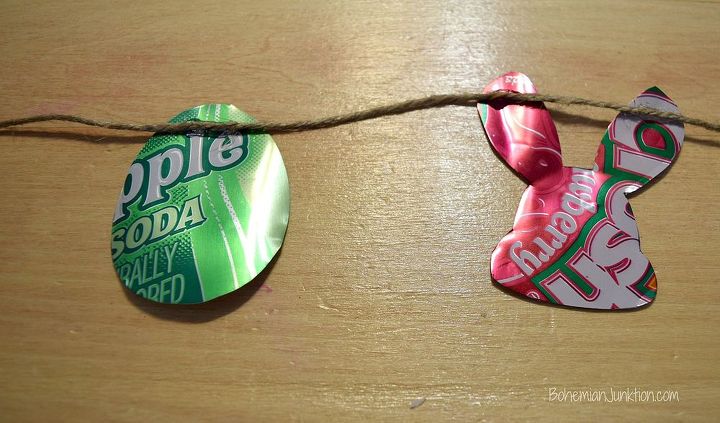 easter garland from cans, crafts, easter decorations, how to, repurposing upcycling, seasonal holiday decor