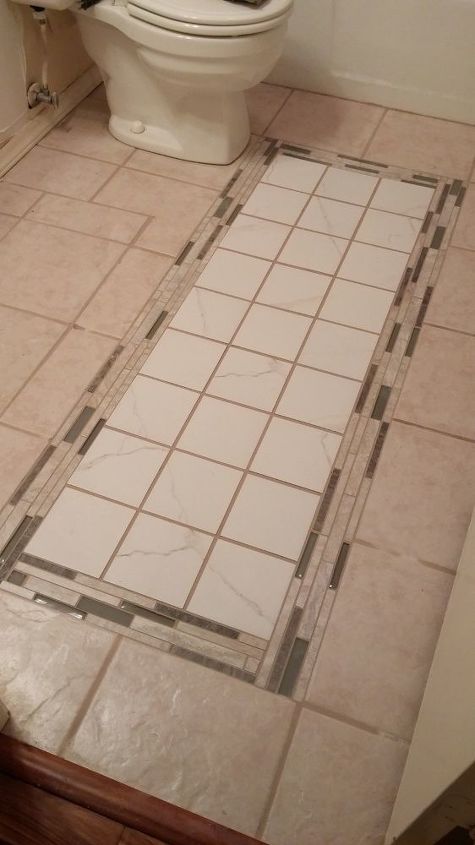 bathroom makeover, bathroom ideas, tile flooring