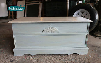 Themed Furniture Makeover! Distressed Cedar Chest Makeover