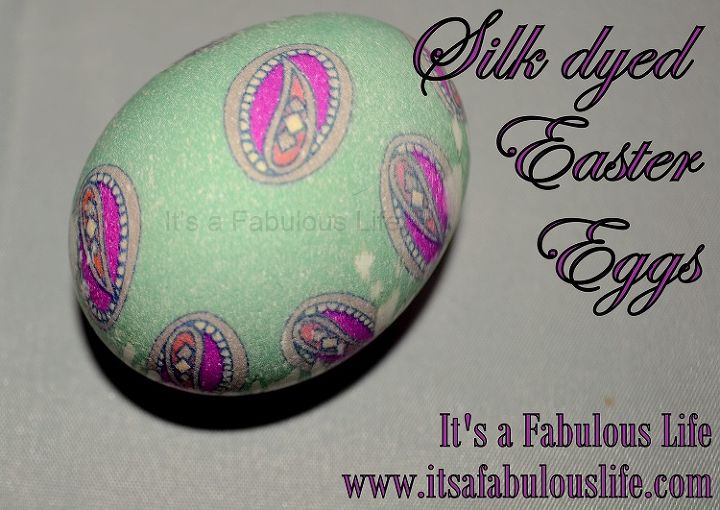 dye easter eggs with silk ties, crafts, easter decorations, how to, repurposing upcycling, seasonal holiday decor