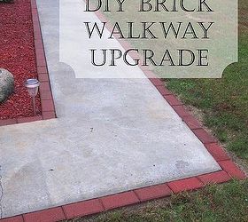 diy brick walkway update, concrete masonry, curb appeal, diy, gardening, how to