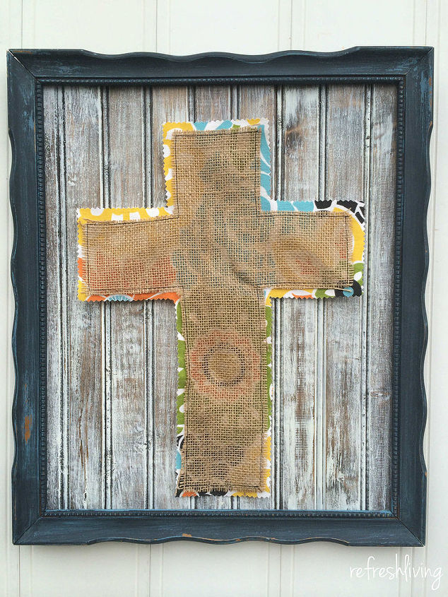 upcycled frame becomes easter decor with diy distressed wood, crafts, easter decorations, repurposing upcycling, seasonal holiday decor