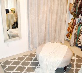 craft room turned dressing closet room on a budget, bedroom ideas, closet, organizing, repurposing upcycling