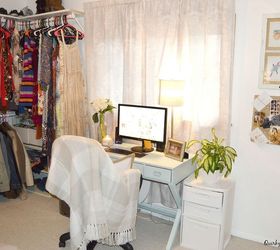 craft room turned dressing closet room on a budget, bedroom ideas, closet, organizing, repurposing upcycling