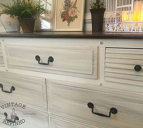 two toned color washed dresser, chalk paint, painted furniture