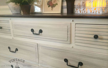 Two-Toned Color Washed Dresser