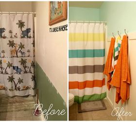 bathroom makeover, bathroom ideas, home improvement, painting, wall decor