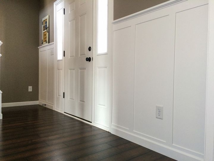 30 diy board and batten, foyer, how to, wall decor, woodworking projects