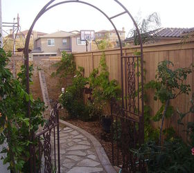 my diy recycled secret garden, This was a side yard full of dirt