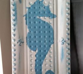 old tray turned coastal, crafts, how to