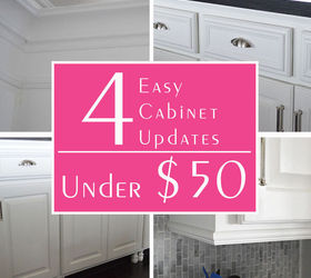 4 easy cabinet updates under 50, kitchen cabinets, kitchen design