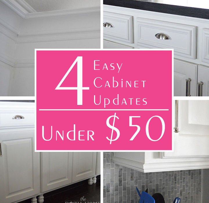 4 easy cabinet updates under 50, kitchen cabinets, kitchen design