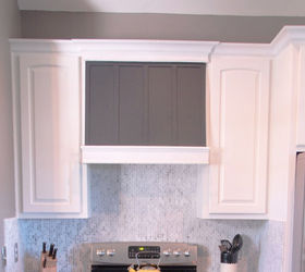 4 easy cabinet updates under 50, kitchen cabinets, kitchen design, Crown before