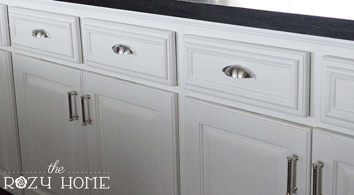4 easy cabinet updates under 50, kitchen cabinets, kitchen design, Drawer Trim After