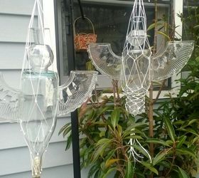 garden angels are for the birds, gardening, repurposing upcycling