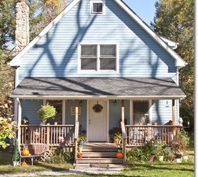 q which color would you paint our cottage front door help, curb appeal, doors, paint colors, painting, Blue Cottage porch