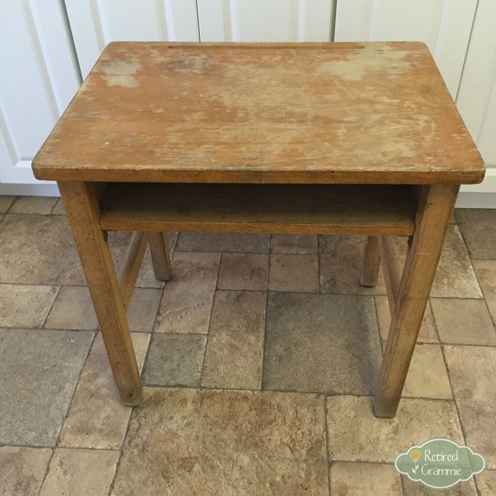 old desk turned kids activity station, painted furniture, repurposing upcycling