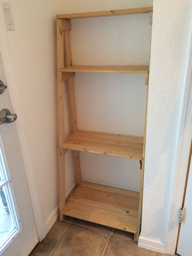 simple diy ladder shelf, diy, how to, shelving ideas, woodworking projects