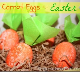 carrot easter eggs, crafts, easter decorations, seasonal holiday decor